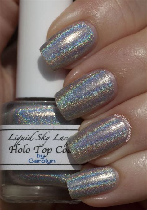 swatch smalto ysl holographic black|Swatch: Liquid Sky Lacquer Holo Top Coat [layering].